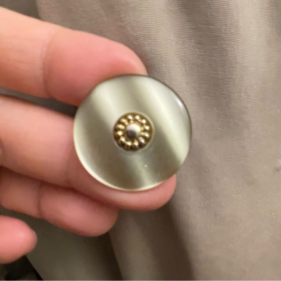 Womens Vintage Y2K Apropos Tan-Khaki Lightweight Trench Coat Size 11 21” p2p - Picture 11 of 12